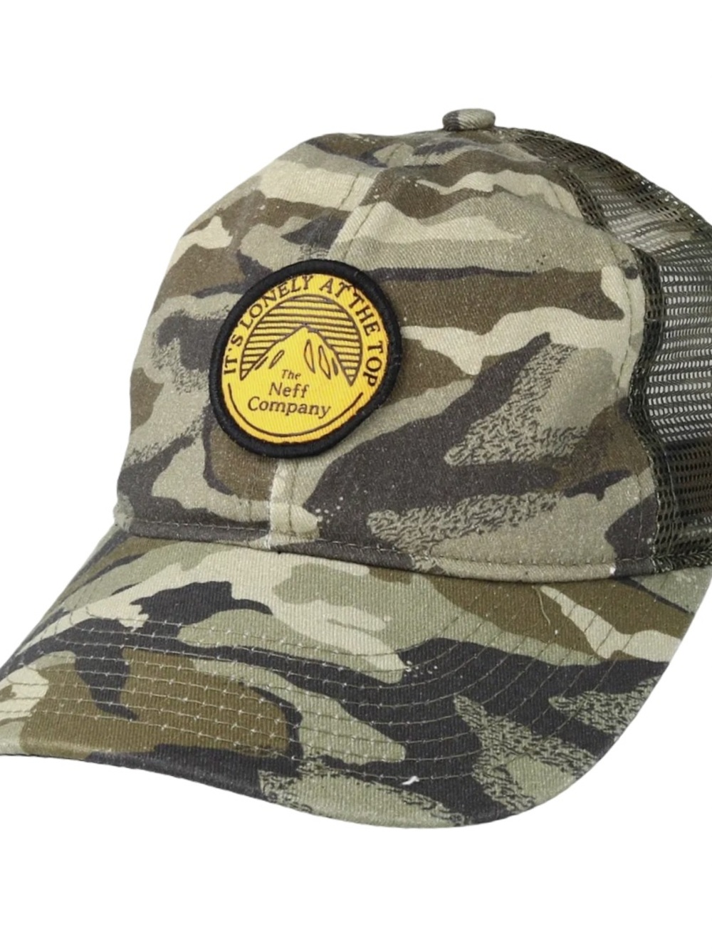 NWT Neff Camo Mesh Bunker Trucker Hat One Size